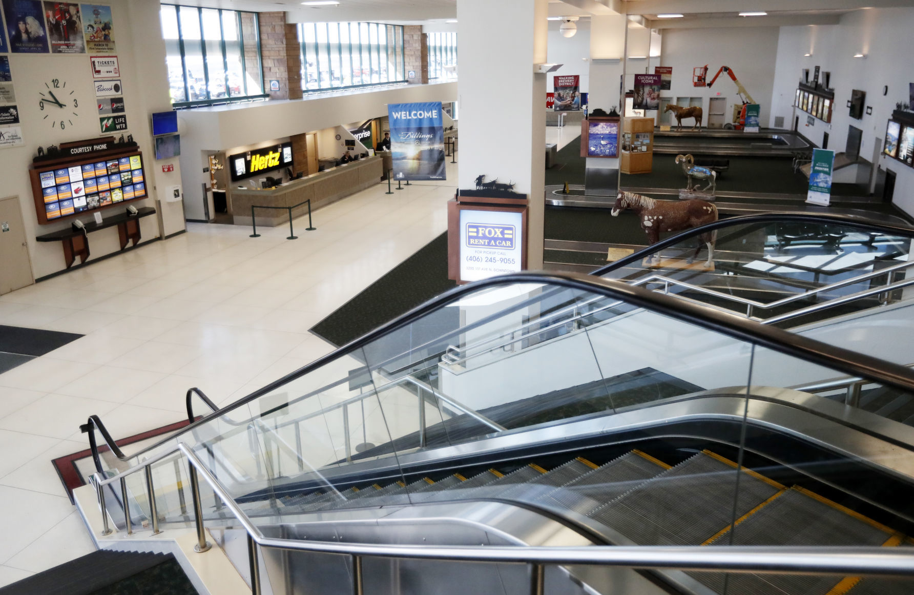Empty airport